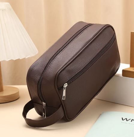 Luxvoyant™ Premium Travel Dopp Kit – Leather Toiletry Organizer