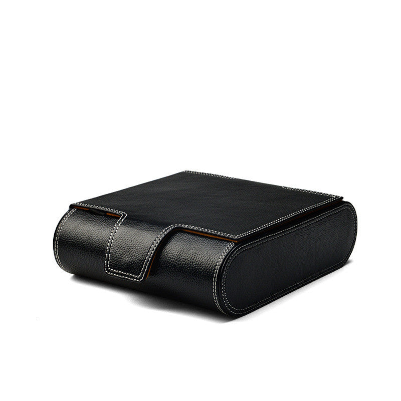 Luxvoyant™ Executive Watch Travel Case – Leather Storage Organizer