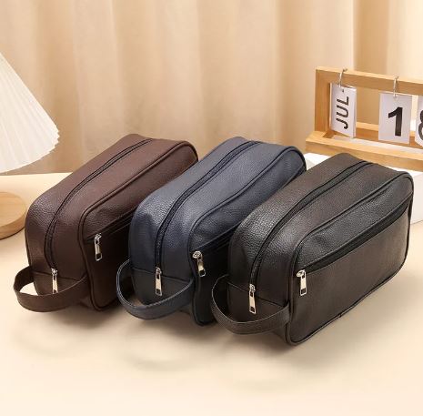 Luxvoyant™ Premium Travel Dopp Kit – Leather Toiletry Organizer