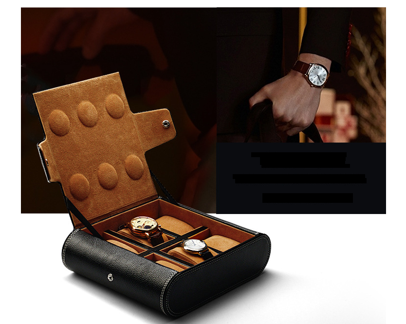 Luxvoyant™ Executive Watch Travel Case – Leather Storage Organizer