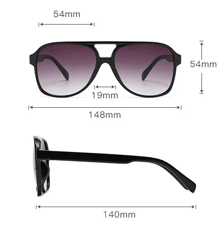 Luxvoyant™ Signature Sunglasses – Retro Frame & UV Protection
