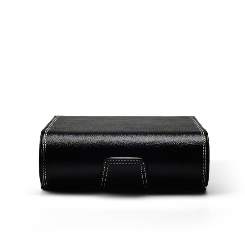 Luxvoyant™ Executive Watch Travel Case – Leather Storage Organizer