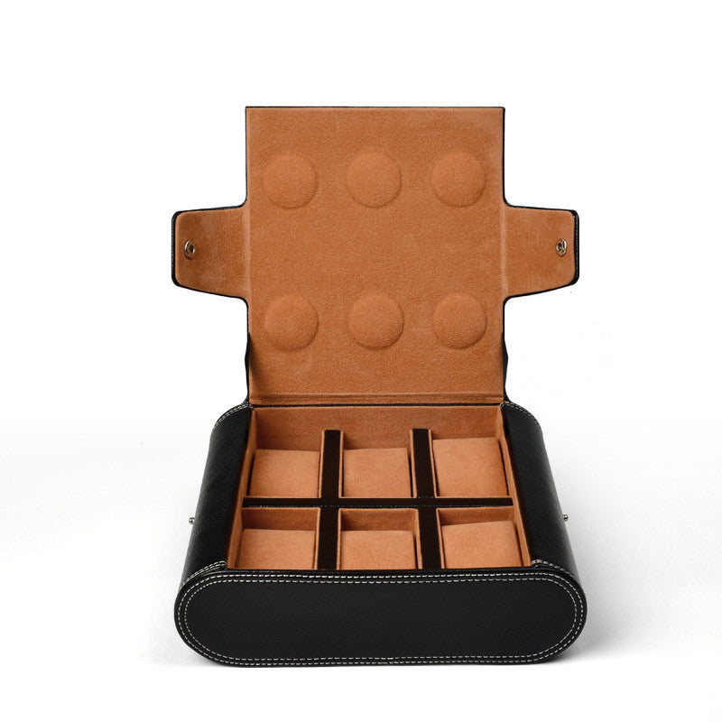 Luxvoyant™ Executive Watch Travel Case – Leather Storage Organizer