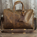 Luxvoyant Leather Weekender Bag