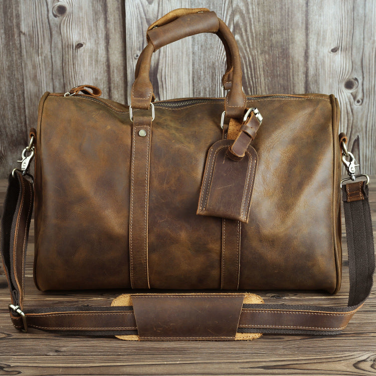 Luxvoyant™ Leather Weekender Bag