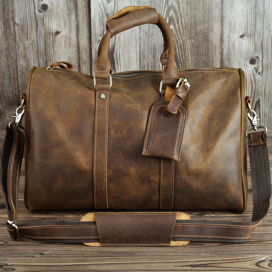 Luxvoyant™ Leather Weekender Bag