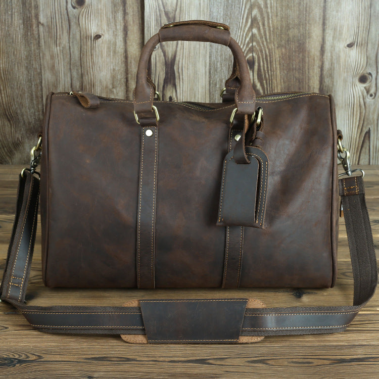 Luxvoyant™ Leather Weekender Bag